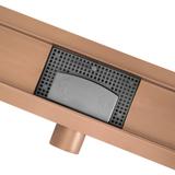 Linear drainage Rea Neox brush copper 70