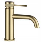 Bathroom faucet Rea Lungo Grip Brush Gold low