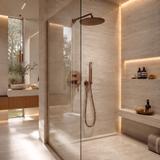 Shower system Rea Lungo Diamond Brush Copper + BOX