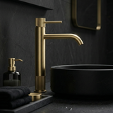 Waschbeckenarmatur Rea Lungo Stripe Brush Gold