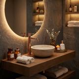 Waschbeckenarmatur Rea  Venti Copper high