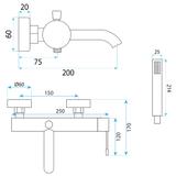 Bath faucet REA Venti Copper