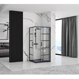 Duschkabine Rea Concept Black 80x100