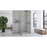 Sprchovací kút REA City 90x90 Brush Gold
