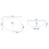 Countertop Basin REA FROST BLACK