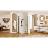 Duschkabine REA Hugo Double Black 80x100