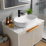 Комплект мебели для ванной с столешницей Marti 60cm Beige