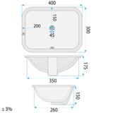 Unterbauwaschbecken Rea Anabel 40