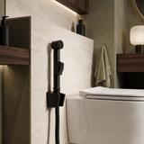 Waschtischarmatur mit Bidetta Rea Lungo Black