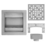 Duschrinne REA DOTS Nickel Brush 12x12