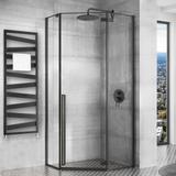 Καμπίνα ντους Rea DIAMOND 80x80 Black MAT