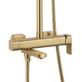 Duschgarnitur Rea Arlo Brush Gold