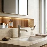Waschbeckenarmatur Rea Lungo Stripe Brush Nickel Low