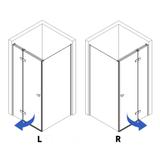 Cabine de duche Rea Atlas 80x100 Chrome