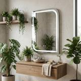 Specchio LED ZONE 70x50 BRUSH NICKEL