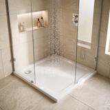 Akrylatbalja för dusch Rea Belmond vit 90x90 Chrome