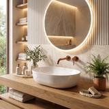 Aufsatzwaschbecken CLEO 50 white – REA