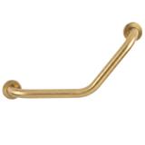 Angewinkelte Badezimmer-Haltestange BRUSH GOLD