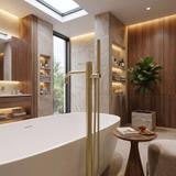 Free-standing faucet Rea Venti Brush Gold