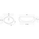Countertop washbasin Rea Linda Lava Mat