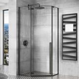 Καμπίνα ντους Rea DIAMOND 80x80 Black MAT