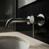 Inbouw wastafelkraan Rea Lungo Stripe Brush Nickel