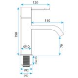Waschbeckenarmatur Rea Venti Chrome Low