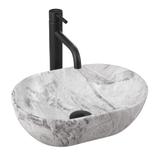 Νιπτήρας  Rea AMELIA MINI STONE MATT 38 x 26 x 12 εκ