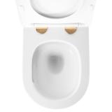 WC Schüssel Randlos Rea Carlo Mini Tornado NFQ GOLD WHITE