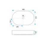 Countertop washbasin Rea Sandy
