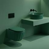 Zestaw Misa WC Duo podwieszana + Umywalka nablatowa Rea Duo Matcha Matt