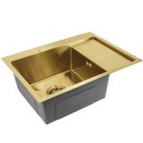 Edelstahlspüle Fin BRUSH GOLD