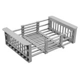 Telescopic sink dish drying rack REA P14487A Grey