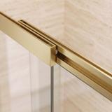 Badewannen-Duschwand Schiebetür REA Dario Brush Gold 120