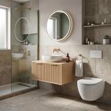 Waschtischunterschrank Rea Core 80cm Beige
