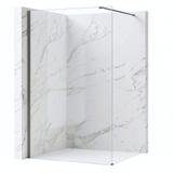 Duschwand Rea Flexi Transparent / Titan 70