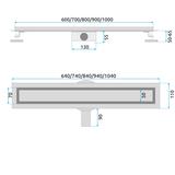 Tuš kanalica REA Neox pro Brush Gold 70