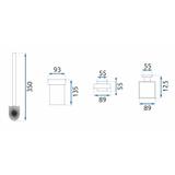 WC-Bürsten 332918 ERLO 05 Black