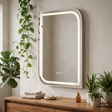 Зеркало LED ZONE 80x60 BRUSH NICKEL