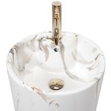 Brīvi stāvoša keramikas izlietne Blanka Marble Marble