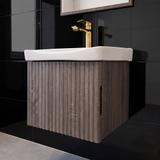 Badezimmerschrank mit Waschbecken Rea DB85-50-1 Dark 50cm