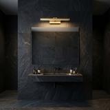 Επιτοίχο φωτιστικό μπάνιου LED APP1863-1W 40cm BRUSH GOLD