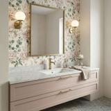 Waschbeckenarmatur Rea Lungo Stripe Brush Gold Low