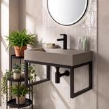 Konglomeratni umivaonik Rea GOYA 50CM Taupe + stalak
