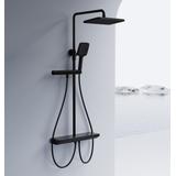 Conjunto de ducha con termostato REA Pedro Black