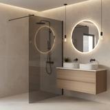 Duschwand Rea Flexi Grey / Titan 130