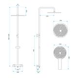 Thermostat Duschset Drop Titan