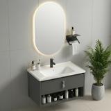 Badezimmermöbel-Set mit Waschbecken Toledo 60cm Grey