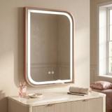 LED seinapeegel ZONE 80x60 BRUSH  ROSE GOLD