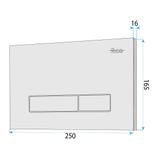 Montagerahmen Unterputz-Set Slim 024N für WC-Becken mit Drucktaste HD Tytan